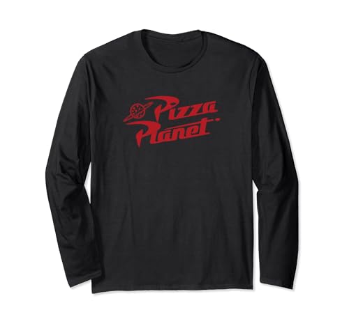 T-shirt Pizza Planet Toy Story Pixar rouge manches longues idéal pour vos soirées cinéma