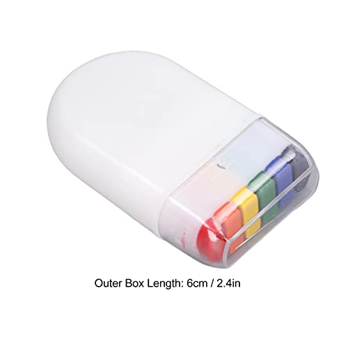 2 Pçs Bandeira Pintura Facial 6 Cores Arco-Íris Faixa Pincel Vara Pintura Corporal Rosto para Festiv