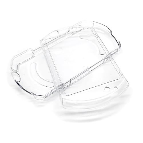 PSPGO   Funda protectora rígida de cristal transparente + protector de pantalla, para consola de juegos Sony PSP Go, resistente a los arañazos, a prueba de polvo, carcasa de protección dividida +