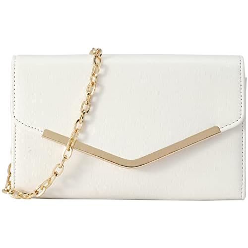 Autumnwell Clutch Purse Evening Bag for Women，Envelope Handbag With Detachable Chain