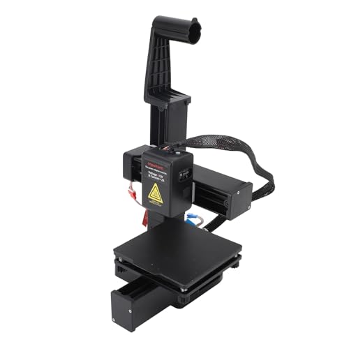 FDM Kleiner 3D Drucker, Multiplexing 3D Druckmaschine mit Hoher Genauigkeitsfrequenz, Vollständig Zusammengebauter 3D Drucker für Anfänger, Druckgröße 100x100x100mm (EU-Stecker)