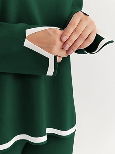 Image of Women's Winter Woolen Sweater with Pajama | Warm Winter Wear Cord Set | Woolen Tracksuit Loungewear Set