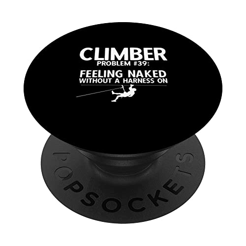 Free Climbing Boulder PopSockets Swappable PopGrip, Black