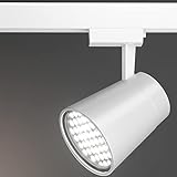 10er-Set PORTLAND | LED Stromschienenstrahler | Wabenraster | Weiß | 36W / 4000K | Neutralweiß | Schienenleuchte, Schienenlampe