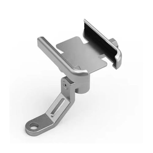Support téléphone moto haut de gamme argent pour Forza fixation rétro chic