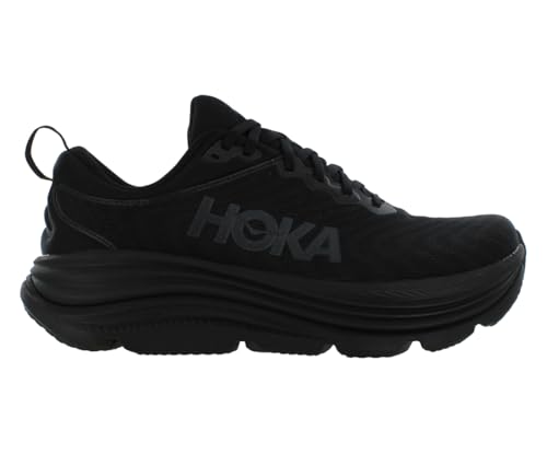 Image of HOKA Gaviota 5 Wide Mens Shoes Size 9, Color: Core Black /Midnight Black