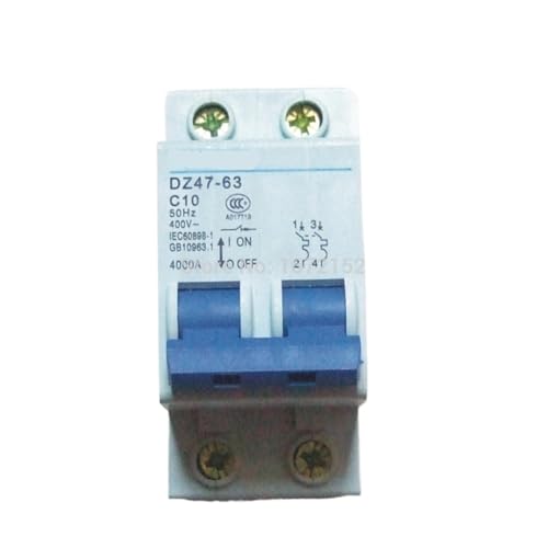 Disjoncteur 2P 10A 400V pour la protection des circuits électriques de type C AC MCB