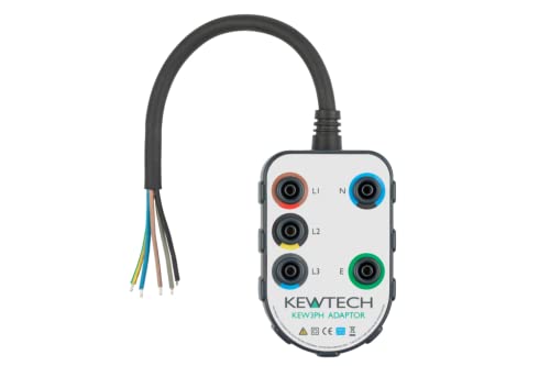Adaptador KEW3PH 415V con cable de 20cm para comprobaciones eléctricas trifásicas 2