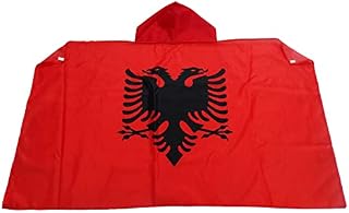 AZ FLAG Albania BODY Flag 3' x 5' - Albanian CAPE FAN flags 90 x 150 cm - Banner 3x5 ft