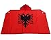 AZ FLAG - Umhangflagge Albanien - 150x90 cm - Albanische Cape Fahne 100% Polyester mit Messing-Ösen - 110g