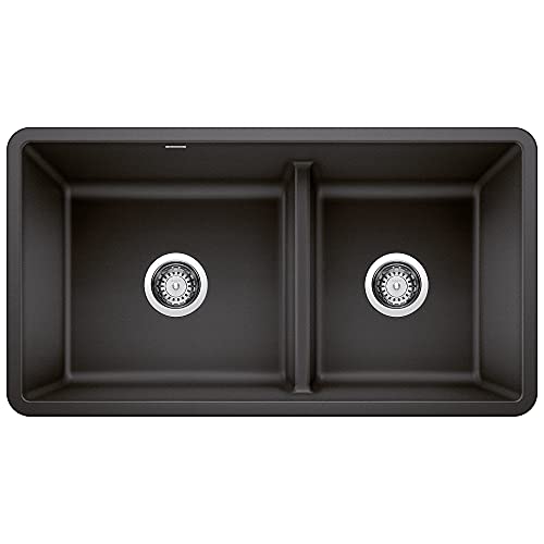 BLANCO 442525 Precis Reversible 1-3/4 w/Low Divide-Café Brown Sink, 33