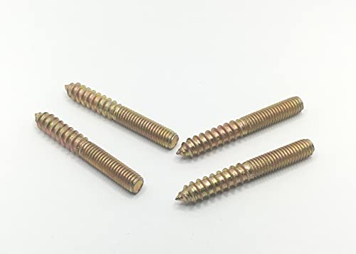 Image of Hanger Bolt M8x60 Double Headed Bolt Self-Tapping Screw for Furniture 10Pcs