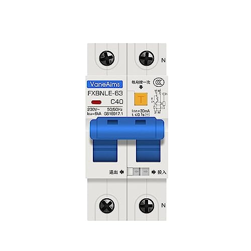 Disjoncteur 20A avec protection contre les courts-circuits 30mA - 2