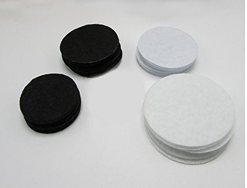 Image of 200PCS Circle Felt Pads Round Appliques for DIY Craft Decoration and Sewing Handcraft (White, 1.57 inch)