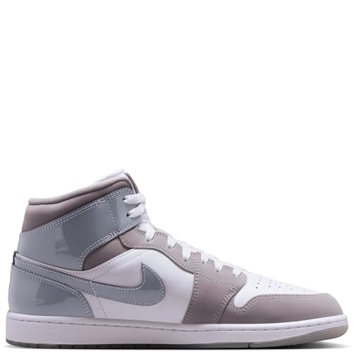 Nike AIR JORDAN 1 MID SE "WHITE/COOL GREY-MEDIUM GREY"