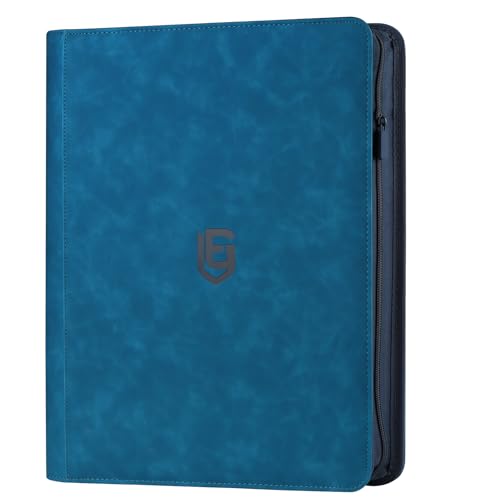 EYEGLEAM 1024 Pocket Card Binder,16 Pocket Trading Card Binder，Side Loading Collectible Card Albums for MTG, for TCG Football, Sports, Game Cards Blue