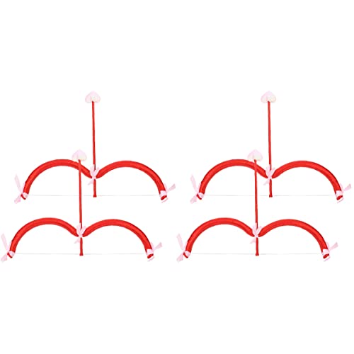 GALPADA -Bogen-Pfeile-Set: 4 Sätze -Kostüm-Zubehör Valentinstag Cosplay Requisitenschaum Ausgefallene Engel Verkleiden Sich für Hochzeit Halloween Partybevorzugung Cover