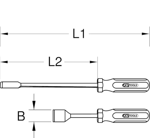Grattoir emmanché désaxé KS TOOLS pour nettoyer les angles difficiles - 5