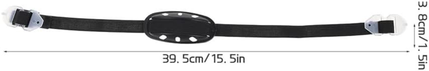 Tofficu 2Pcs Hard Hat Chin Strap Safety Helmet Hat Chin Cord Replacement Hard Hat Strap for Construction Helmet Black