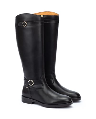 Pikolinos Para Mujer. W3C-9632 Botas De Piel Puertollano Negro (36), Plano, 1 A 3Cm, Cremallera, Casual - 2