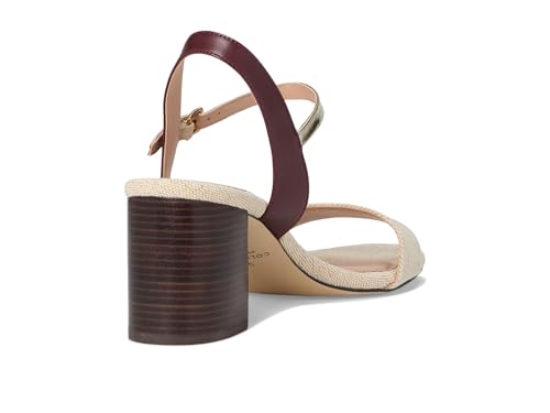 Cole Haan Cole Haan Women's Josie Block Heel Sandal, Canvas/Bloodston, 8.5-B US