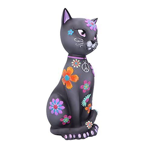 Hippy Kitty statuette Nemesis Now multicolore objet déco chat polyrésine unisexe - 6