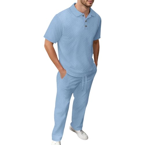 Style américain t-shirt manches courtes motifs ensemble pantalon homme