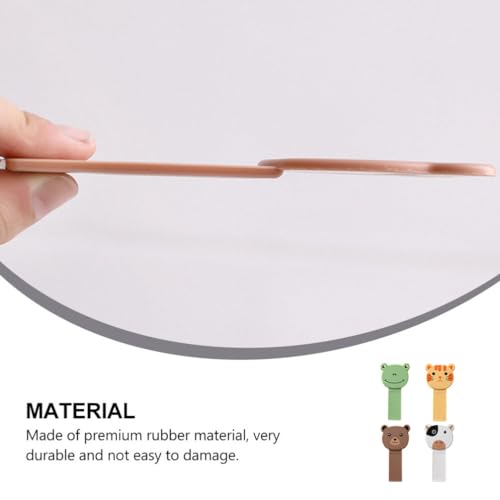 Image of UKCOCO Toilet Lid Lifter 4-Pack Cartoon Patterned Toilet Seat Cover Lifters Portable Small Size Handle Tabs for Easy Hygienic Bathroom Use