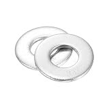 uxcell 100Pcs 1/4 Flat Washer, 316 Stainless Steel 0.281' ID x 0.625' OD x 0.065' Thick for Bolt Screw, Factories Repair, Kitchens, Shops, and Outdoor Construction, Silver