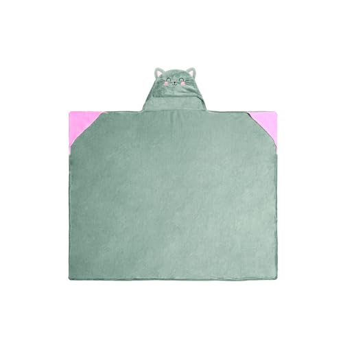 Plaid couverture à capuche Legami Kitty en polyester doux 150 x 125 cm
