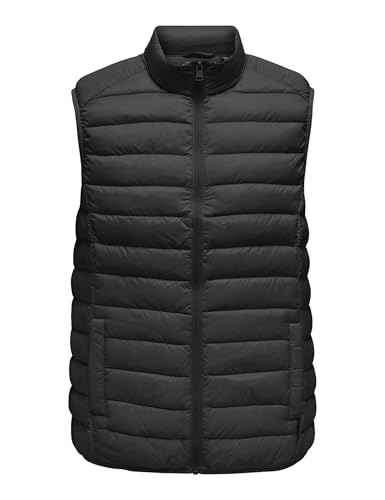 ONLY & SONS Onsgavin Life Light Quilted Zip Vest Otw