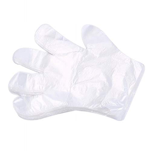 Preisvergleich Produktbild 1000 Stück Starke Einweg-HDPE-Schutzhandschuhe / Folienhandschuhe / Einweghandschuhe / Universalhandschuhe / Perfekt für Lebensmittel