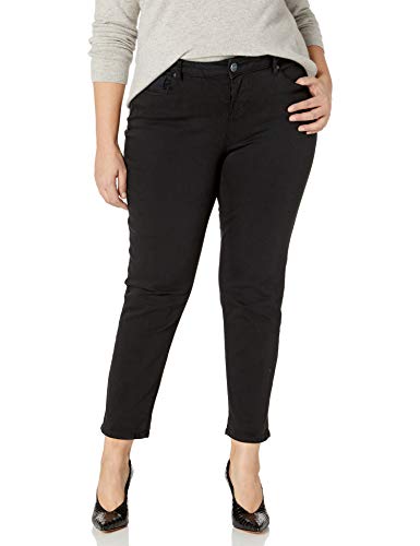 SLINK Jeans Women's Plus Size Jean, Black, 22