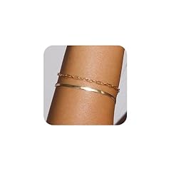 Herringbone Layered Gold