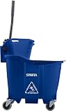 OmniFit™ 35 QT Wischmopp-Eimer, Kombination: Seitenauswringer, Blau