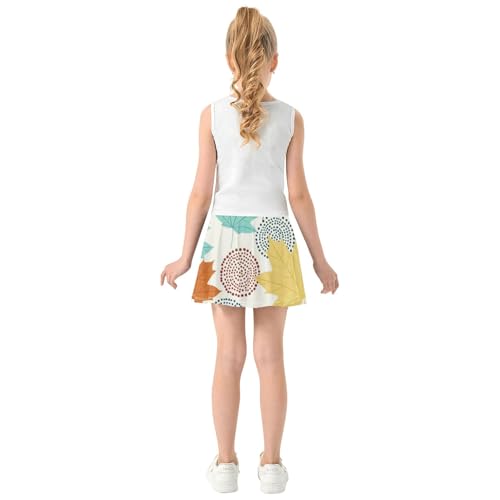 Girls Athletic Skirt with Built-in Shorts Flowy Little Girls Golf Skirt Cheer Skirts with Pockets4