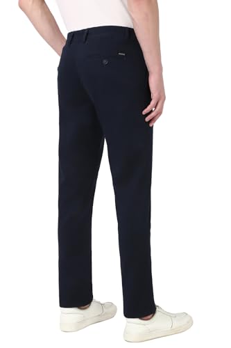 Image of Peter England Men's Skinny Fit Mid Rise Premium Casual Trouser Chinos