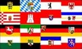 ALLE 16 Bundesländer-Flaggen im Set + Deutschland!