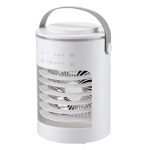 lyxamjrzyp Ventilador Torre, Ventoinha PequeñO De Torre para Dormitorio, con 3 Velocidad y áNgulo Ajustable, Mini Aire Acondicionado Ventiladores De Escritorio para Casa, Oficina y Cocina