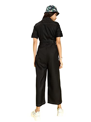 Image of Style Quotient Black Basic Jumpsuit