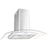 Su carcasa de acero inoxidable se combina con un elegante vidrio templado curvado dando a su cocina un aspecto elegante y moderno.Esta campana extractora está equipada con dos filtros de grasa de aluminio lavable de 3 capas para proteger de la grasa el interior del extractor y el tubo de escape