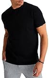 ✅ OPTIMALE PASSFORM: Das Herren Kurzarm-Shirt aus 100% Baumwolle passt sich ihrem Körper durch einen taillierten Schnitt optimal an. Das zeitlose Design des Sommer-Shirts sieht extrem modern und stylisch zugleich aus