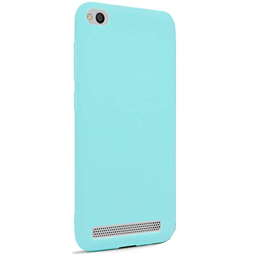 Xiaomi Redmi 5A Case,Surakey Liquid Silicone Rubber Shockproof Soft Ultra-Thin Cover Back Protector Soft Skin Protective Jelly Candy Color Slim Bumper Case for Xiaomi Redmi 5A,Green