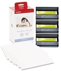 (6 Pack Value Bundle) CNM3115B001 KP-108IN Color Ink Ribbon w/Glossy 4 x 6 Photo Paper Pack, 108 Sheets