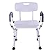 ASDFGHJK Chaise de Douche Siège de Douche Premium avec Brancard de Douche arrière réglable en Hauteur,Banc de Tabouret de Baignoire léger et Compact pour Adultes,Max.150 kg