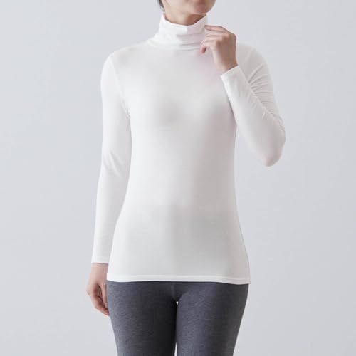 ベルメゾン インナーシャツ レディース 長袖 綿混 タートルネック あったかインナー ホットコット の商品画像 4