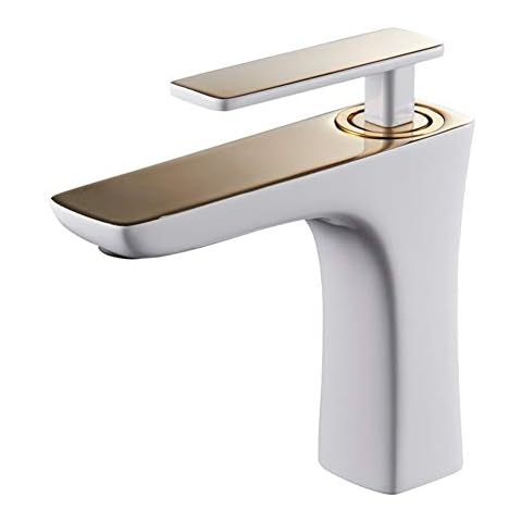 HNIWDJ Refined Copper Bathroom Faucet Hot And Cold Wash Basin Bathroom Vanity Single-hole Faucet Creative Platform Cover