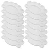 SEWACC 50 Stück Einweg Aquarell Mischtablett 16cm Weiß Tragbare Künstler Reisen Schüler und Anfänger