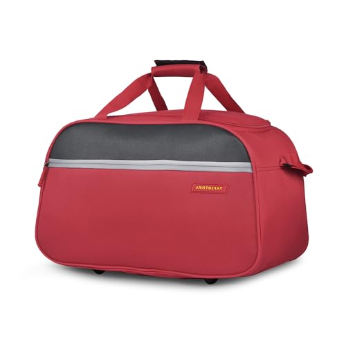 Aristocrat Enigma 52 Cm Polyester Softsided Cabin Size Duffle Bag - Red