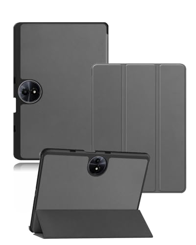 Étui pour tablette TCL Tab 11 Gen 2 anti-chocs et anti-poussière en cuir PU gris léger